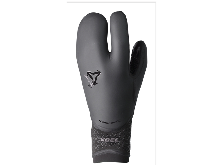 Xcel Drylock 5mm 3 finger gloves